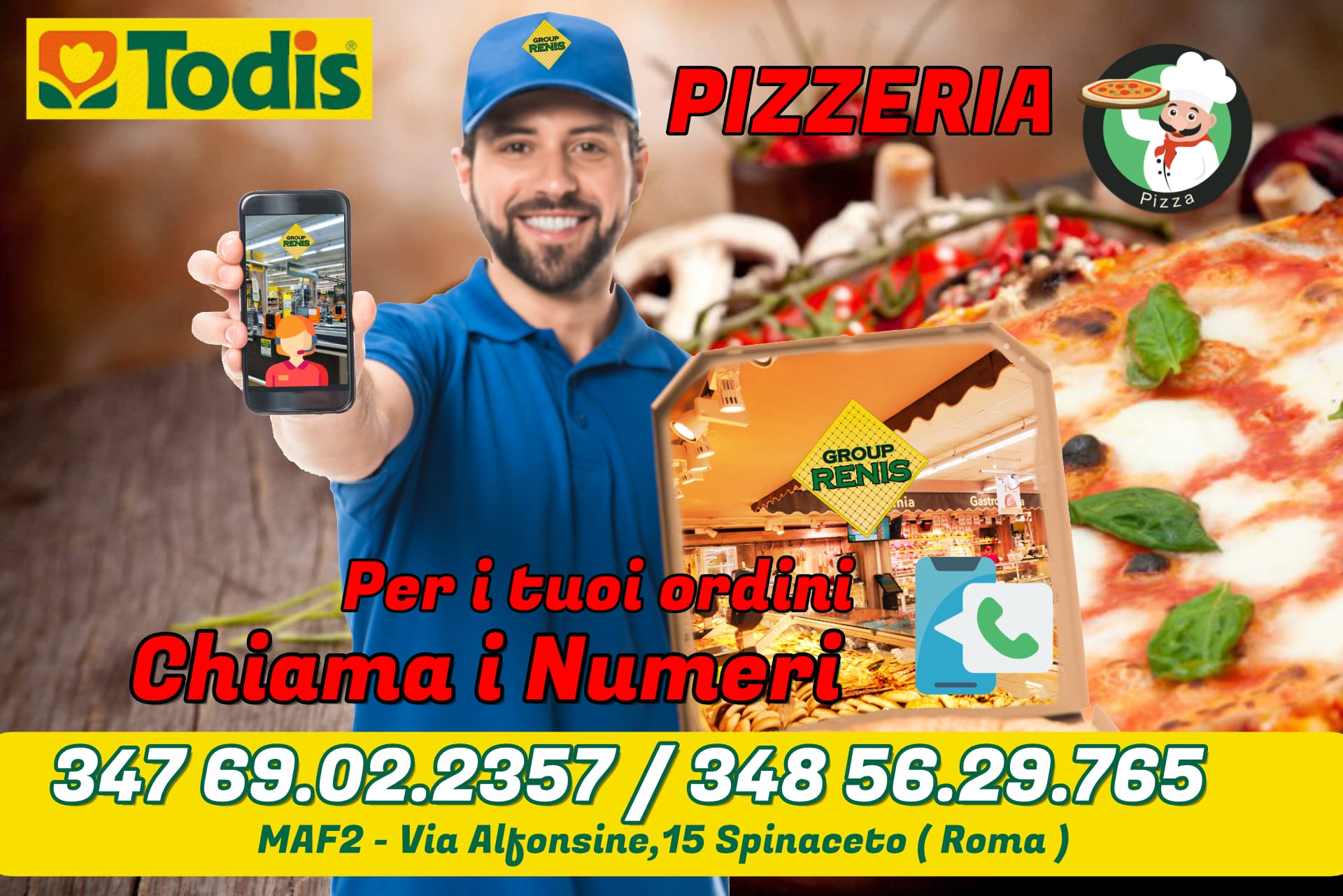 Pizzeria Todis Gruppo Renis Maf2